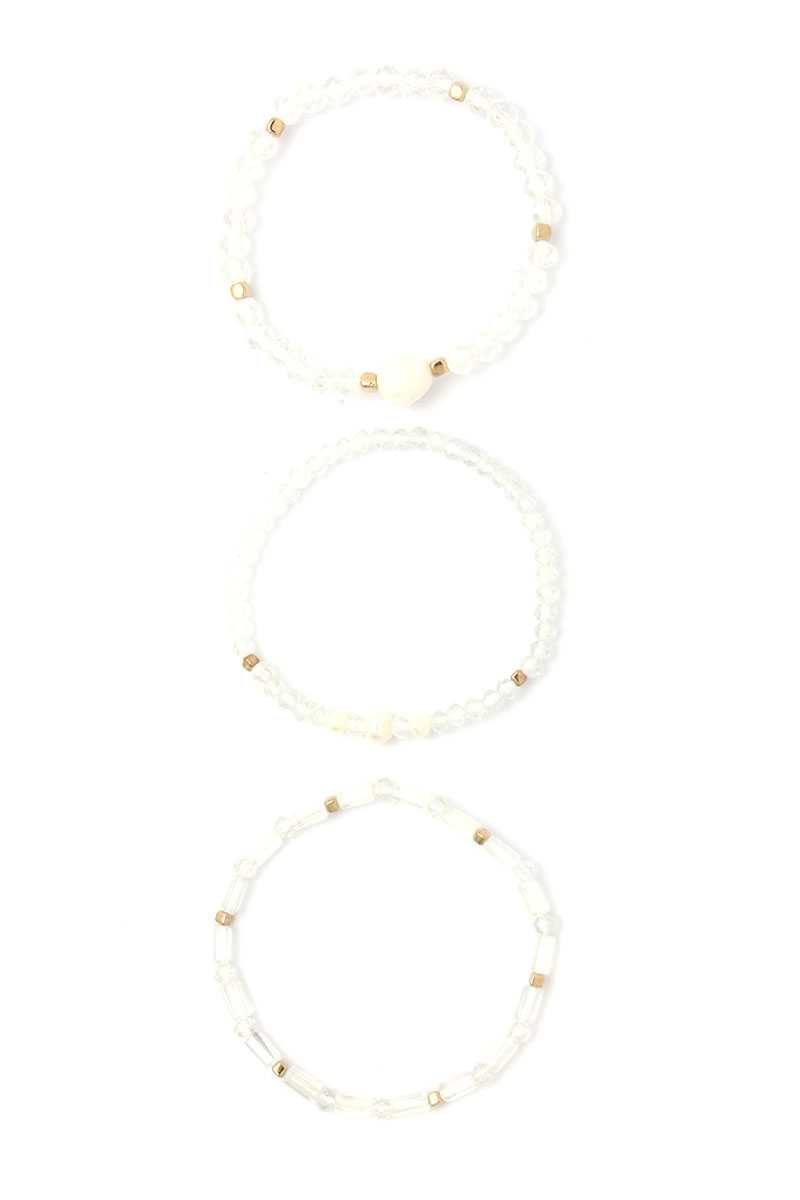 Fresh Water Pearl Beaded Stackable Bracelet Set